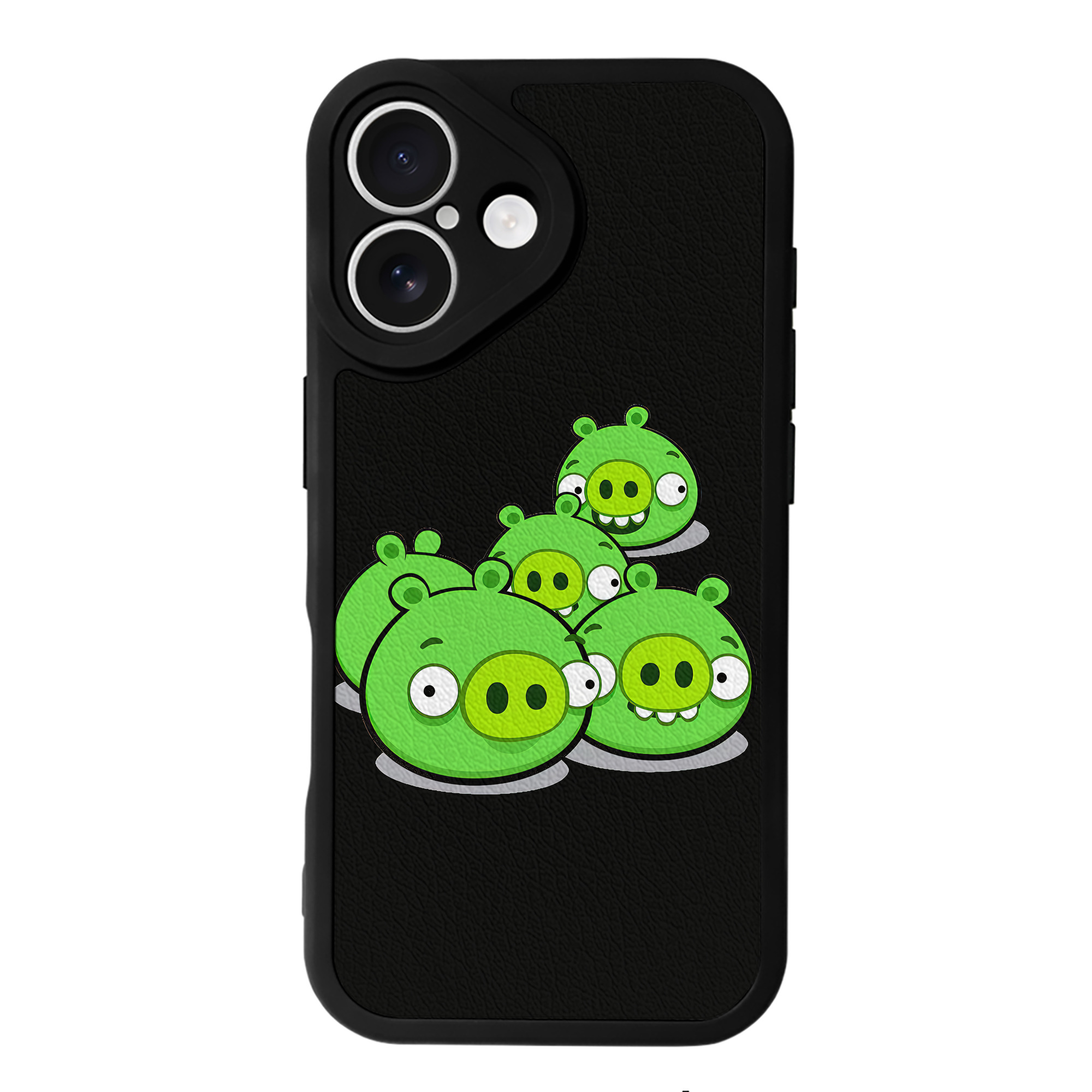 （画像用） Angry Birds アングリーバード 【iPhone 16シリーズ対応】シリコンスマホケース（レザー調） 材質：シリコン